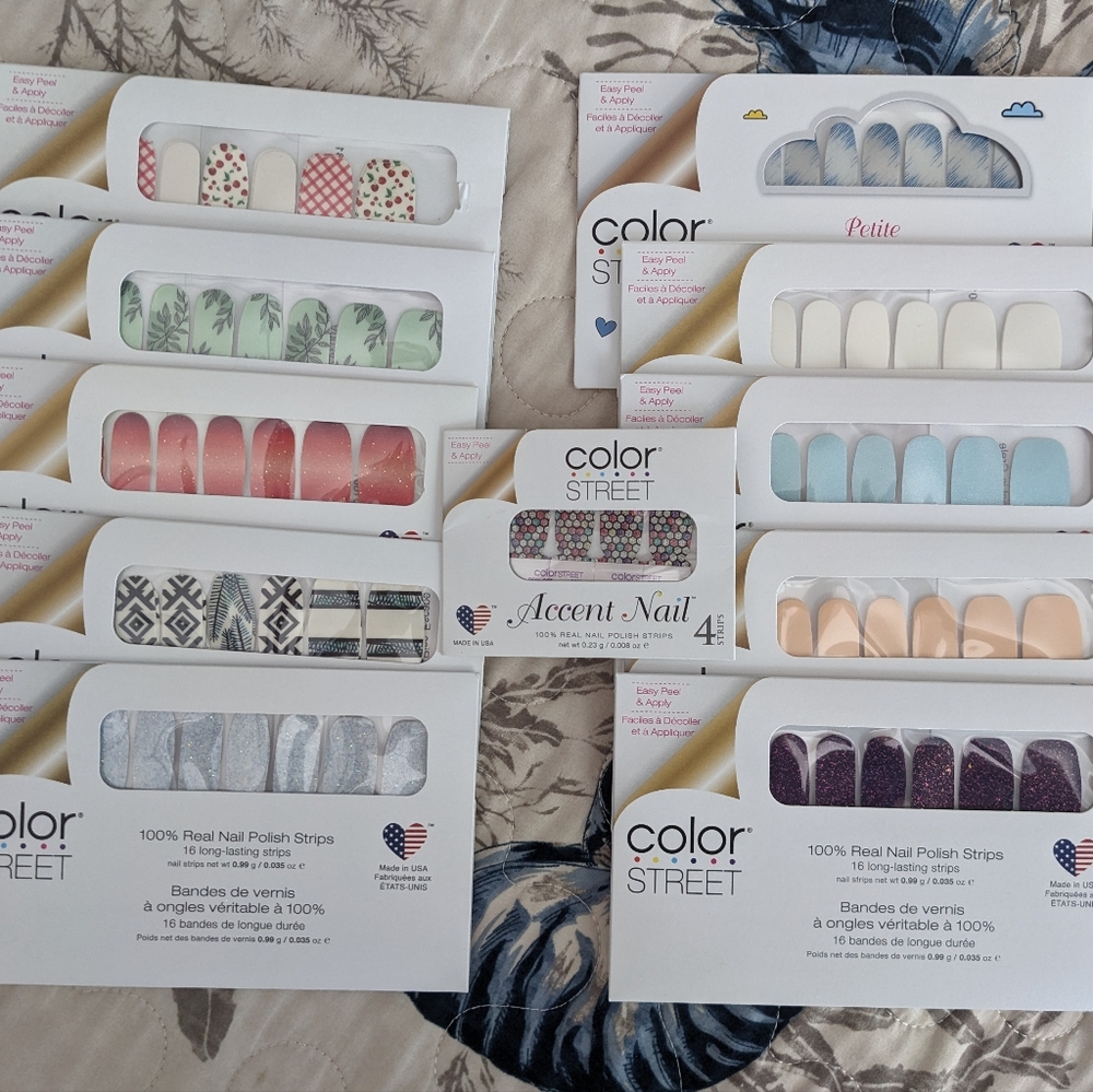 Lot of Color Street nail strips